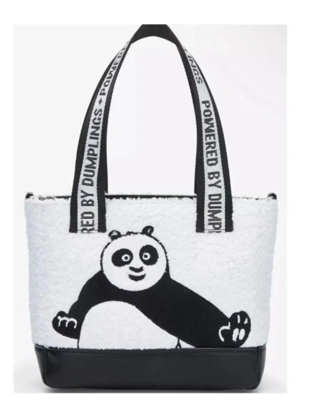 Loungefly Kung Fu Panda Po Tote Bag Sherpa Handbag Crossbody Convertible NWT
